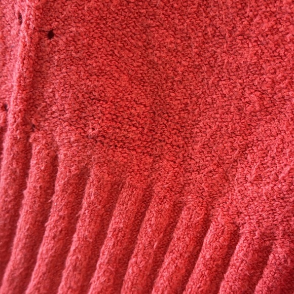 Anthropologie Moth Hooded Coral Sweater Size Small - Picture 7 of 8